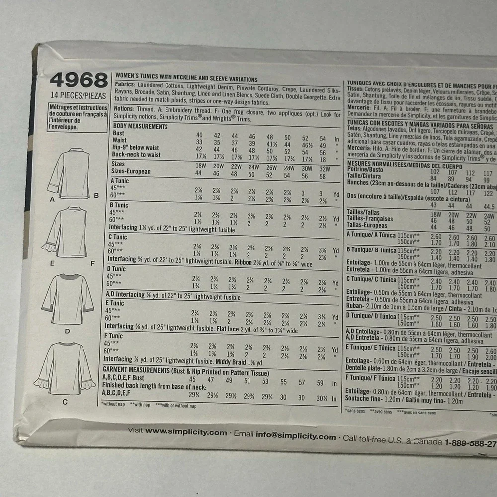Simplicity 4968 khaliah